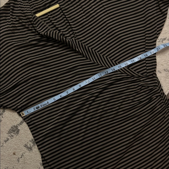 Banana Republic Black and khaki Striped Dress - Picture 7 of 8